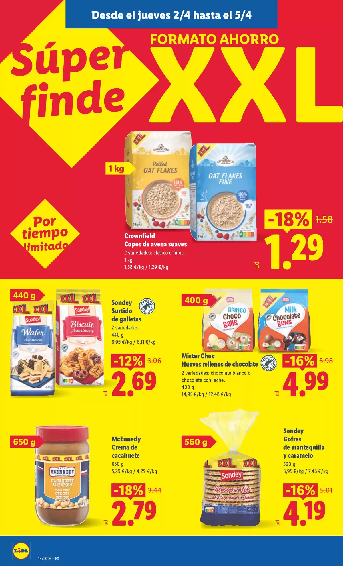 Ofertas de Lidl España de 30 marzo a 5 abril 2026 ofertas semanales