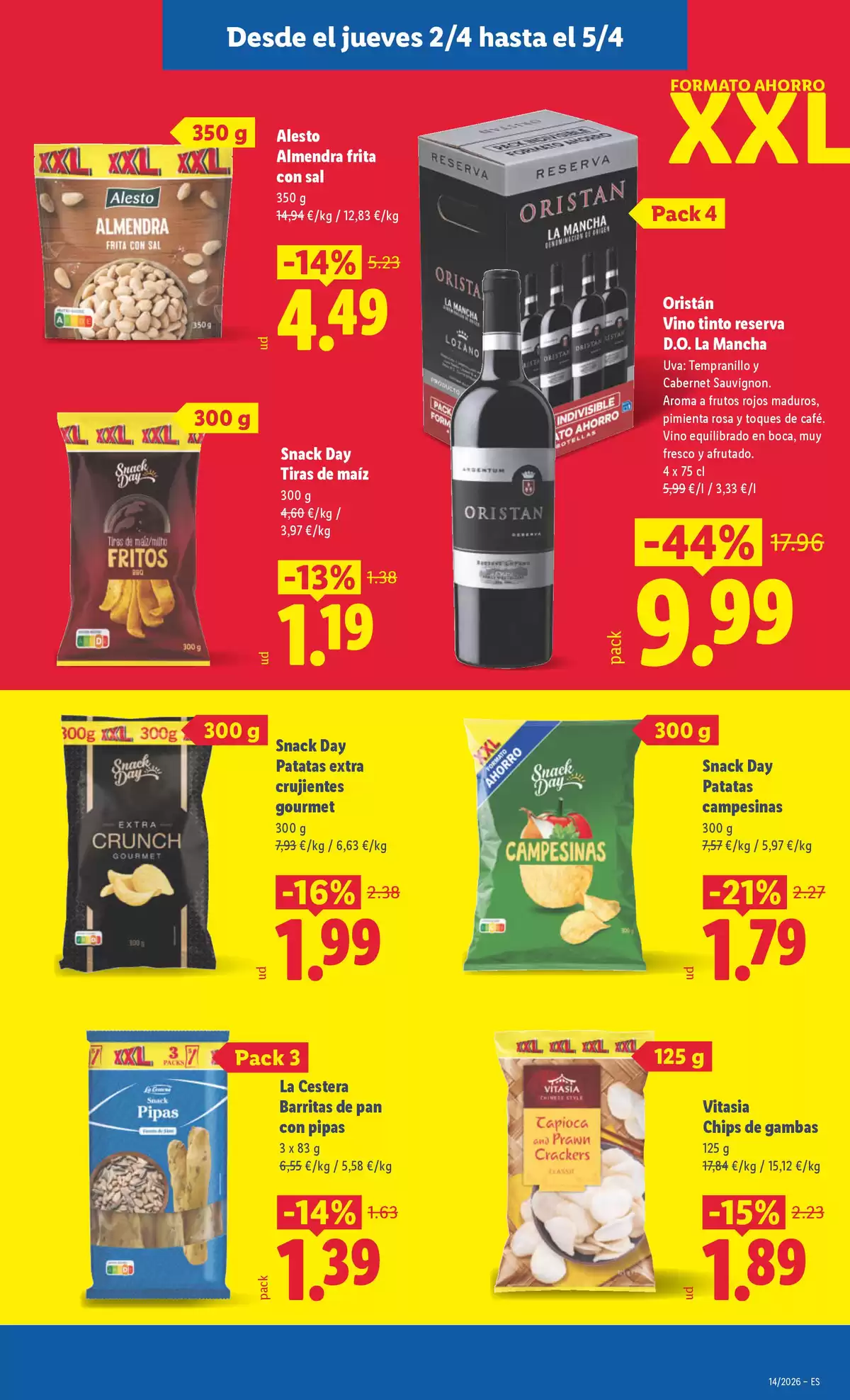 Ofertas de Lidl España de 30 marzo a 5 abril 2026 ofertas semanales