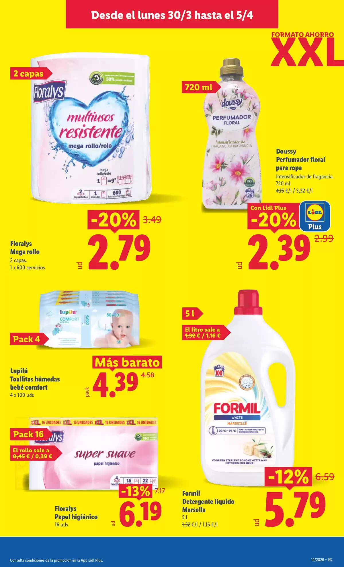 Ofertas de Lidl España de 30 marzo a 5 abril 2026 ofertas semanales