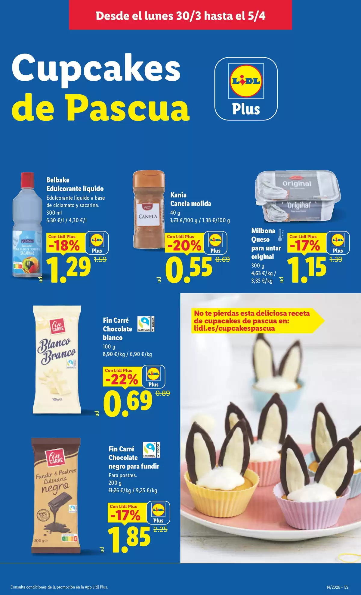 Ofertas de Lidl España de 30 marzo a 5 abril 2026 ofertas semanales