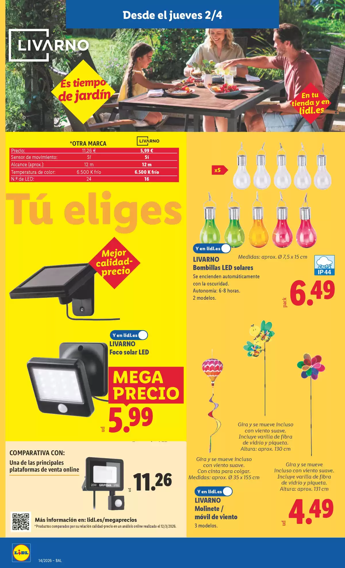 Ofertas de Lidl España de 30 marzo a 5 abril 2026 Ofertas de bazar