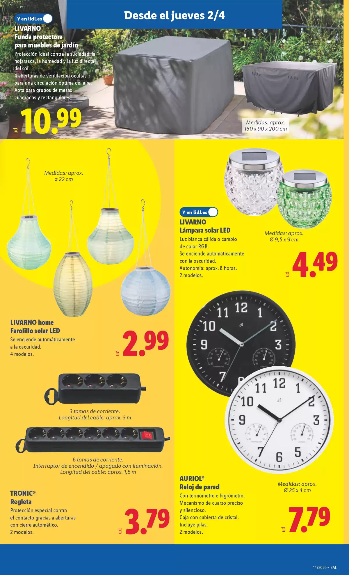Ofertas de Lidl España de 30 marzo a 5 abril 2026 Ofertas de bazar