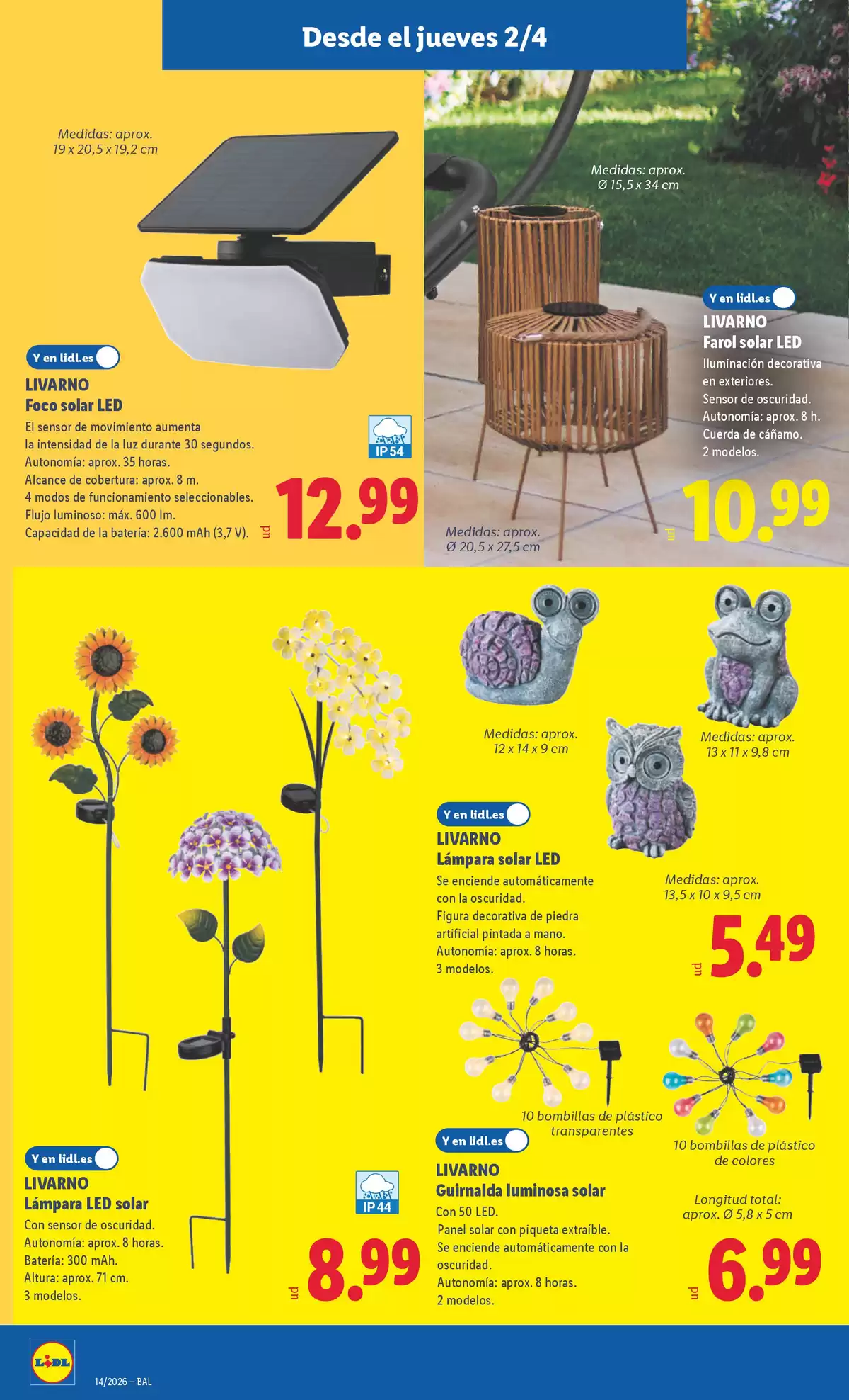 Ofertas de Lidl España de 30 marzo a 5 abril 2026 Ofertas de bazar