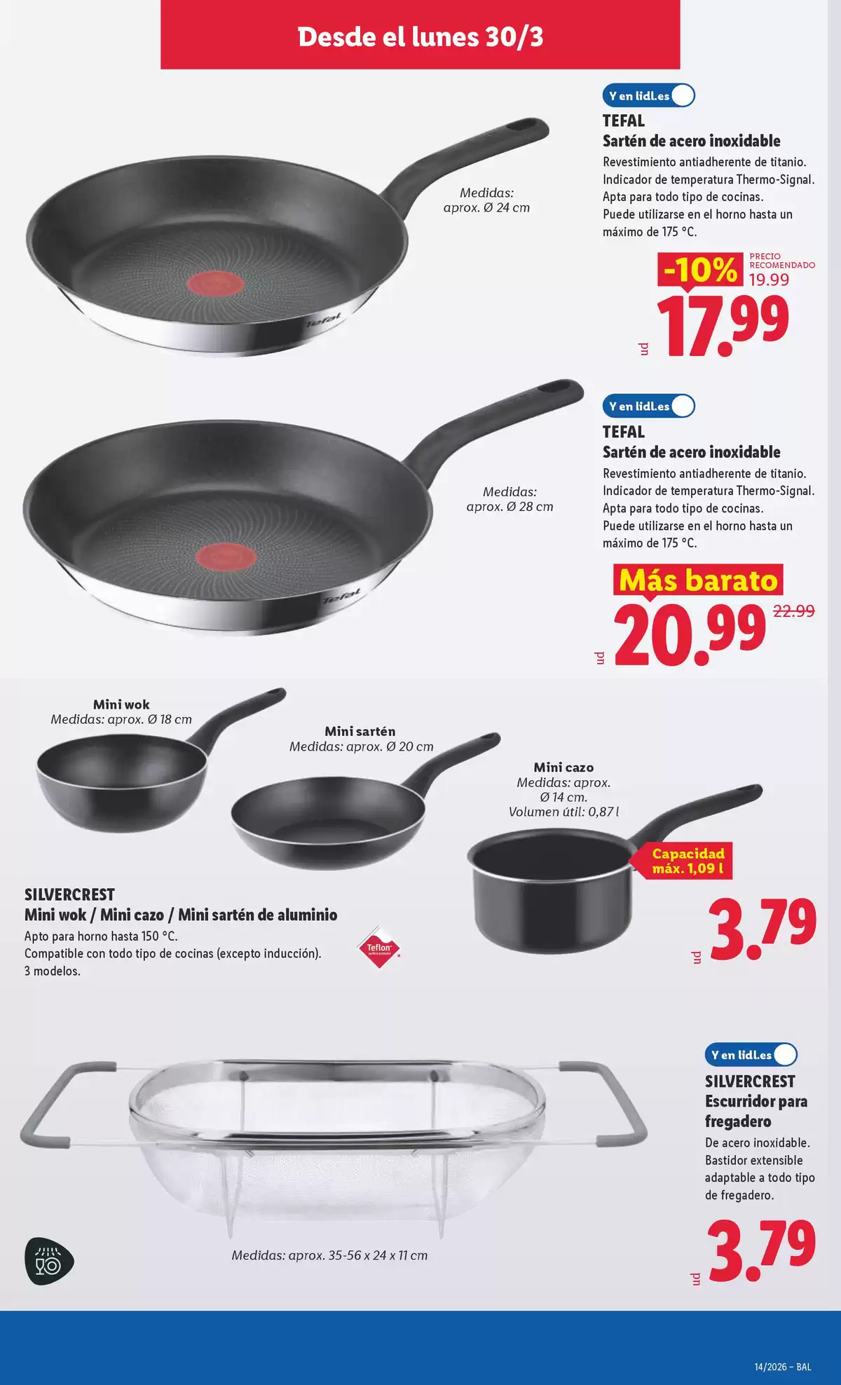 Ofertas de Lidl España de 30 marzo a 5 abril 2026 Ofertas de bazar