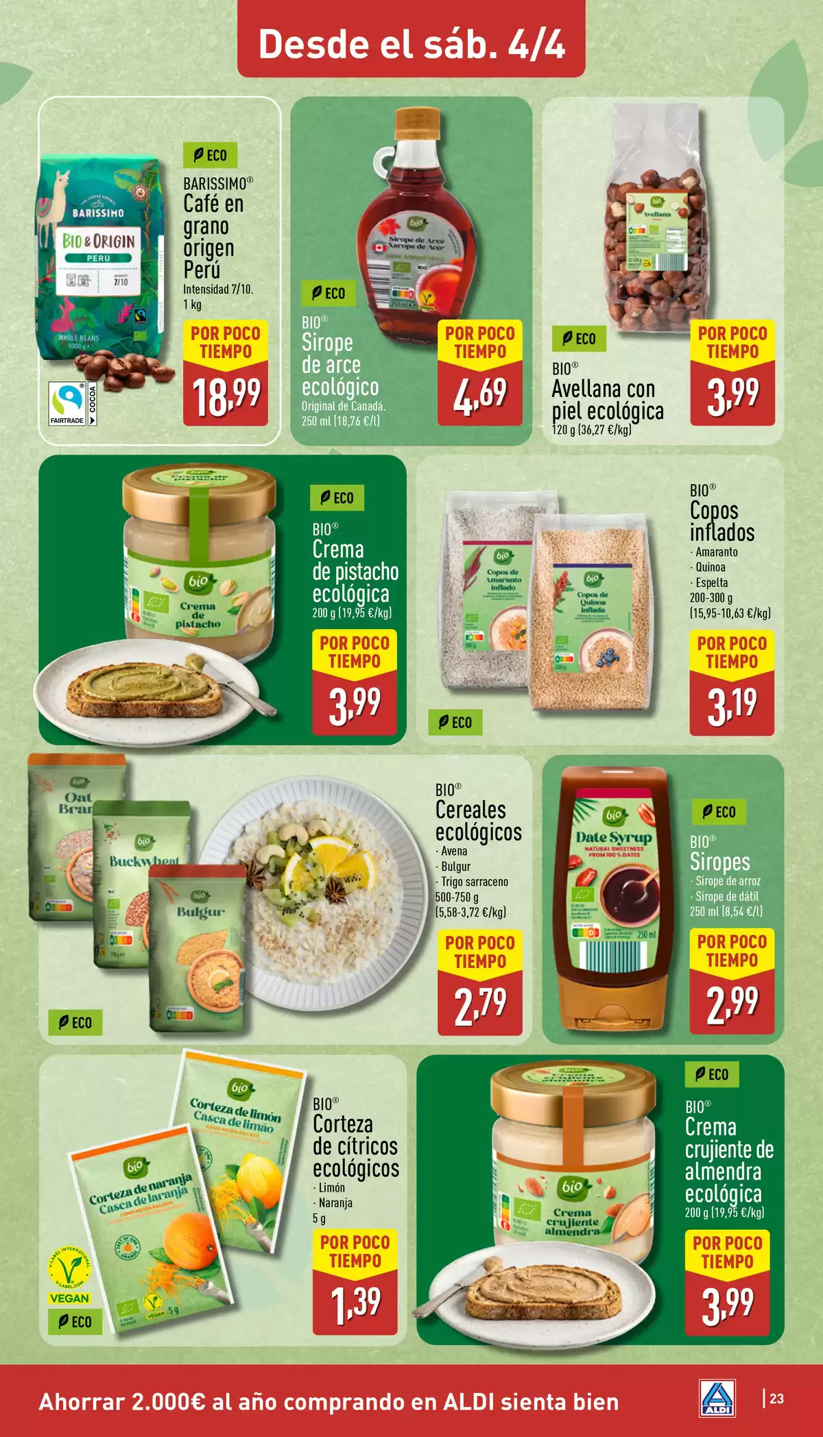 Ofertas de ALDI España de 30 marzo a 5 abril 2026 ¡Qué poco cuesta comprar bien!
