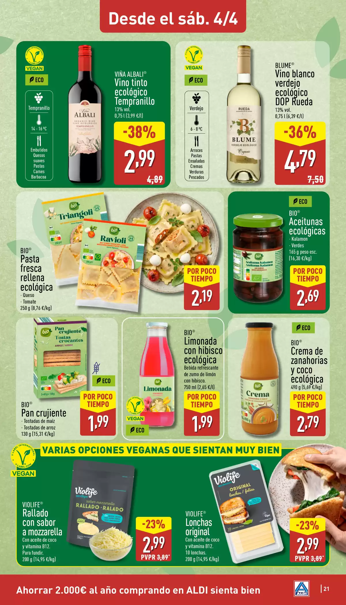 Ofertas de ALDI España de 30 marzo a 5 abril 2026 ¡Qué poco cuesta comprar bien!