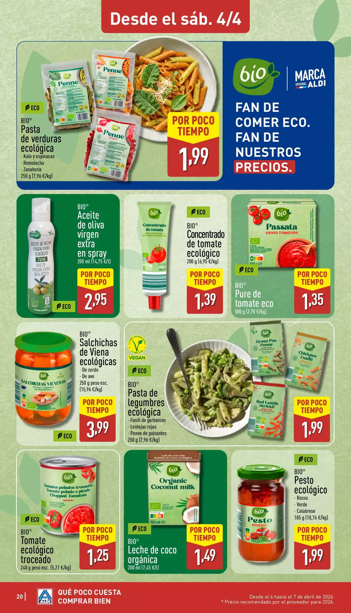 Ofertas de ALDI España de 30 marzo a 5 abril 2026 ¡Qué poco cuesta comprar bien!