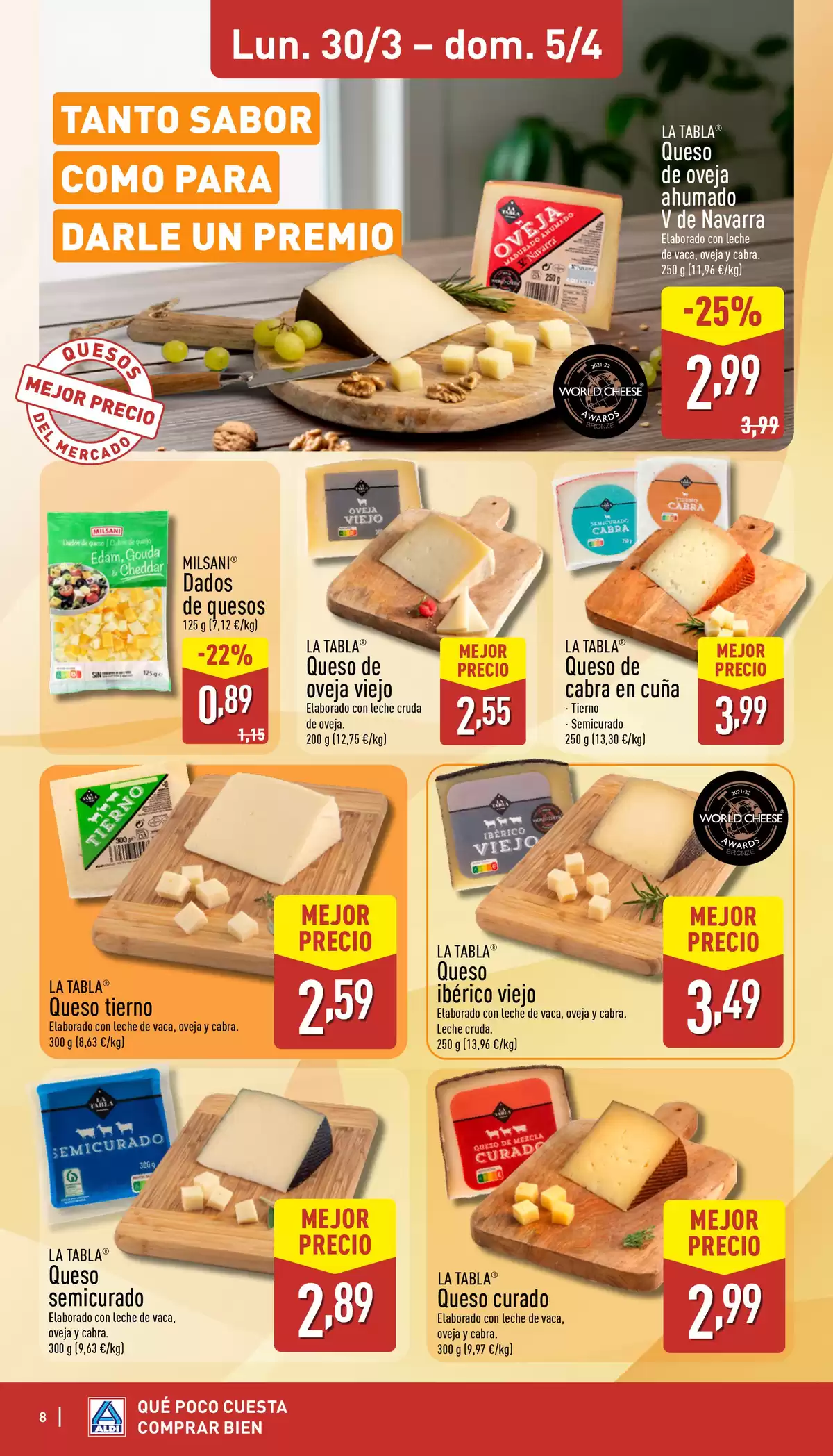Ofertas de ALDI España de 30 marzo a 5 abril 2026 ¡Qué poco cuesta comprar bien!