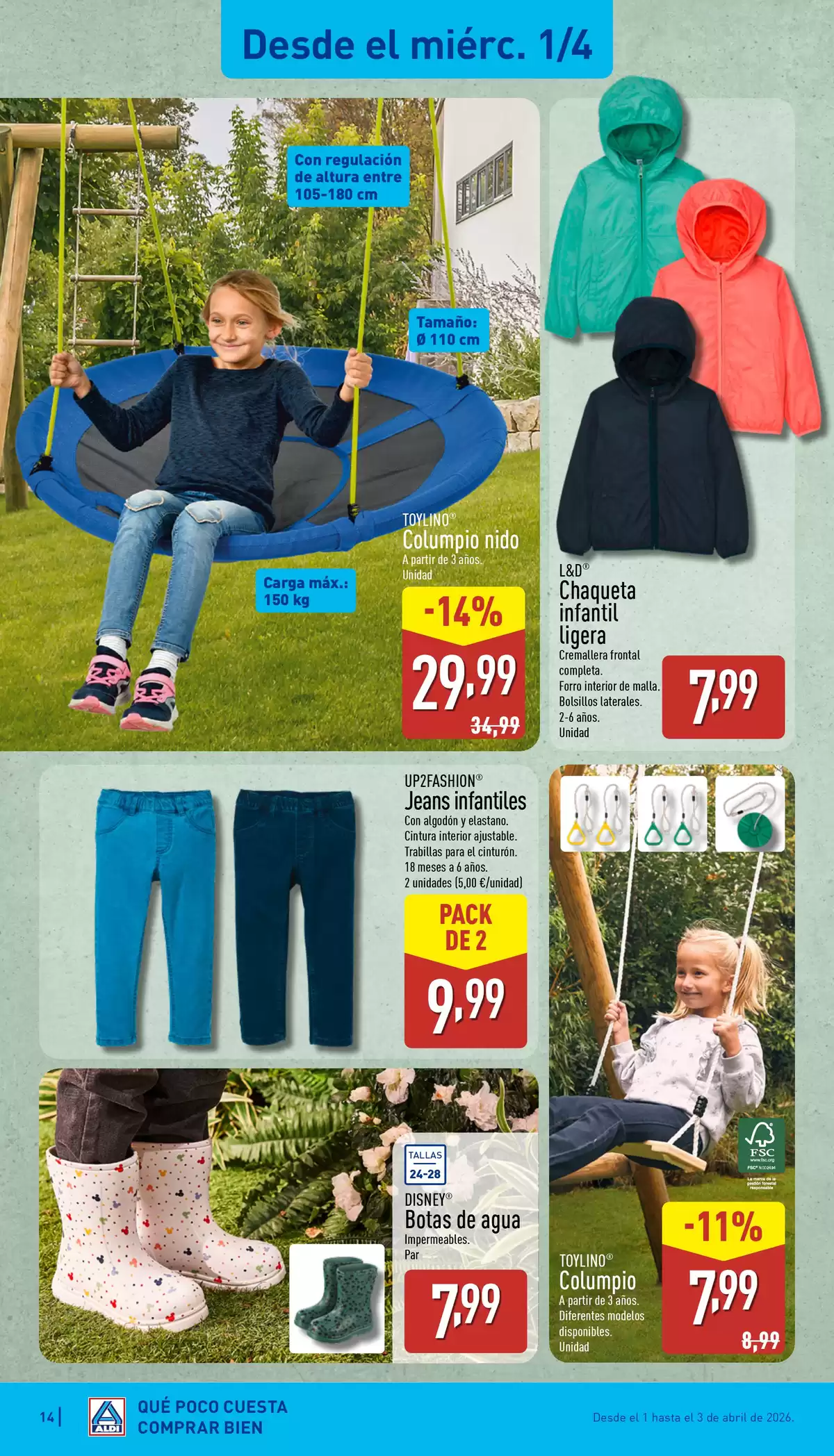 Ofertas de ALDI España de 30 marzo a 5 abril 2026 ¡Qué poco cuesta comprar bien!