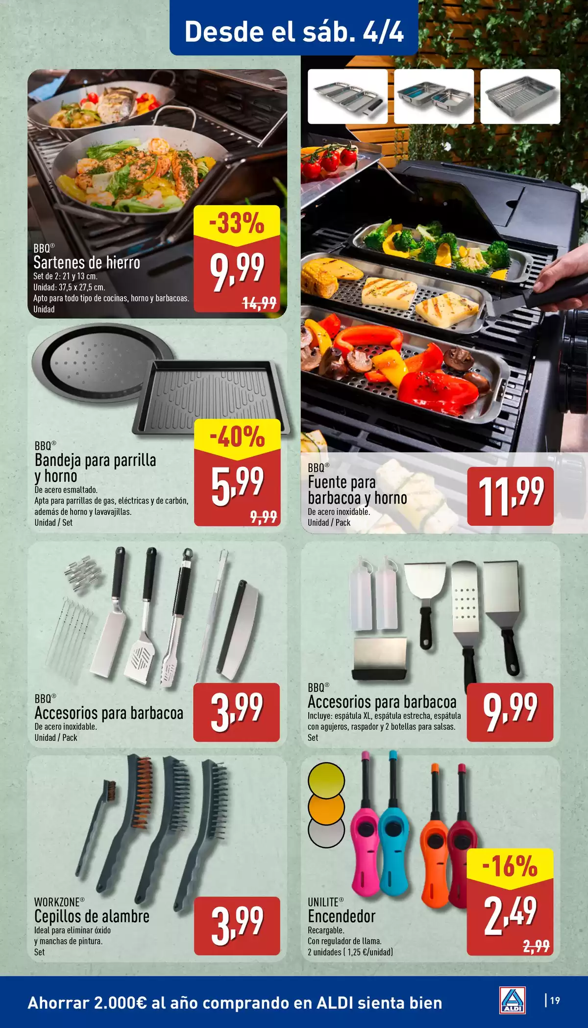 Ofertas de ALDI España de 30 marzo a 5 abril 2026 ¡Qué poco cuesta comprar bien!