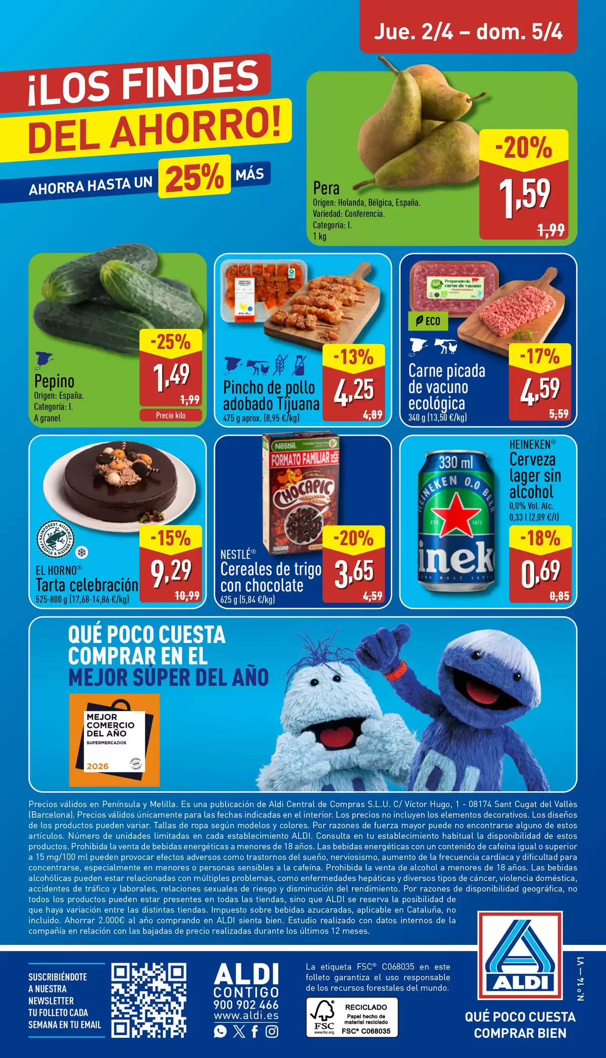 Ofertas de ALDI España de 30 marzo a 5 abril 2026 ¡Qué poco cuesta comprar bien!