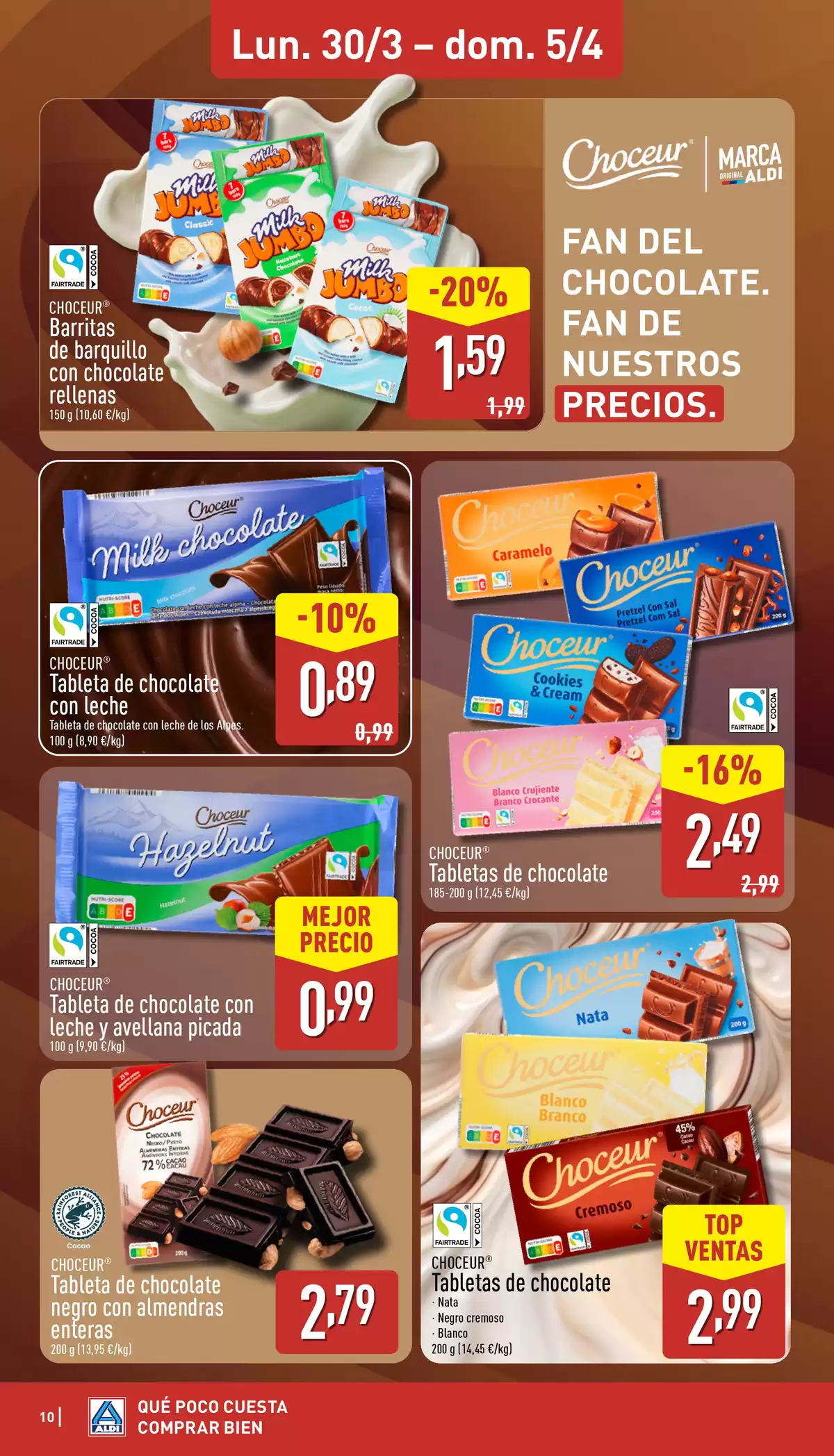 Ofertas de ALDI España de 30 marzo a 5 abril 2026 ¡Qué poco cuesta comprar bien!