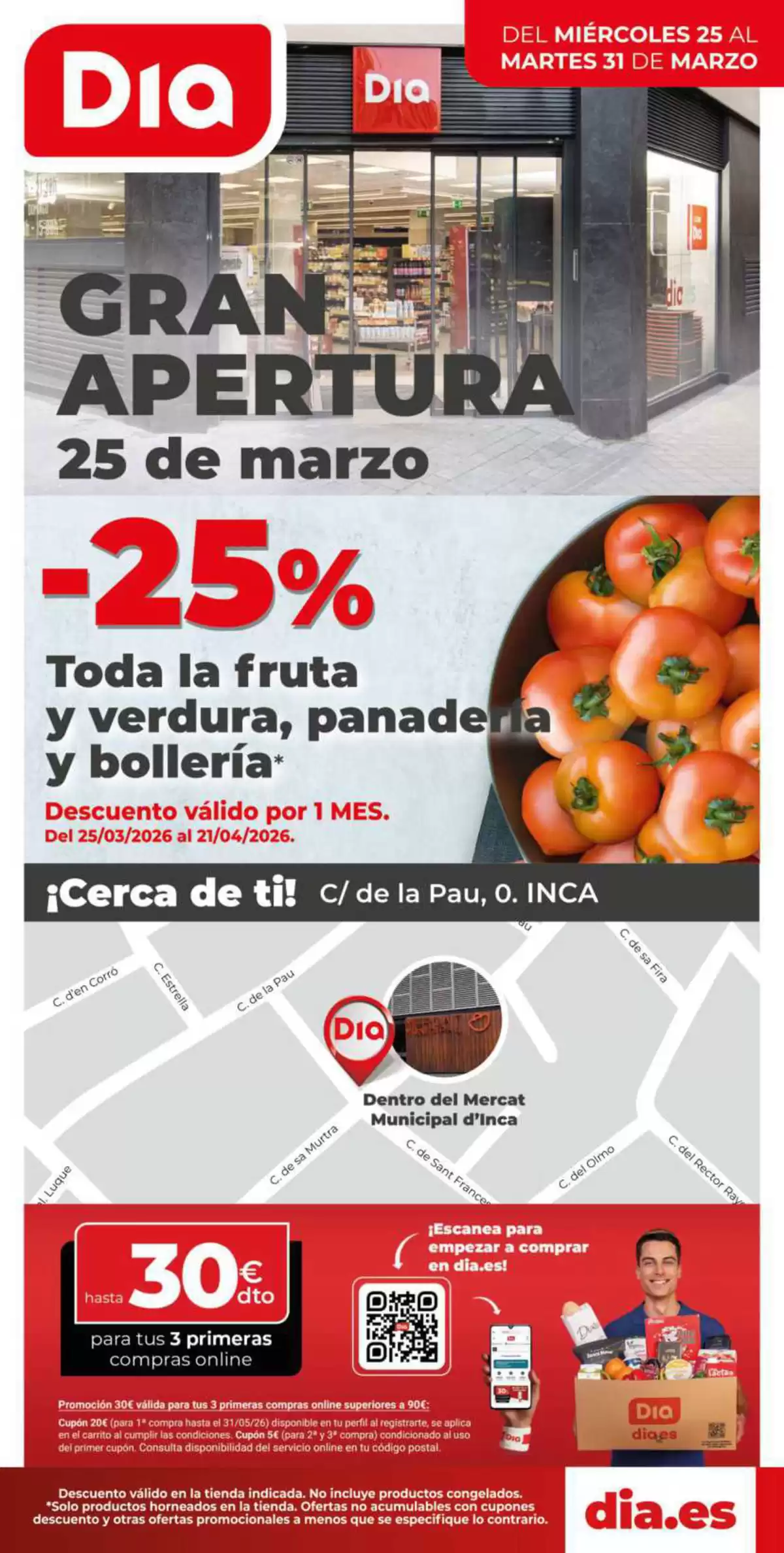 Offres Dia Espagne de 25 à 31 mars 2026 Grande ouverture - Dia - Espagne - 25 mars 2026 – 31 mars 2026 - Page 1