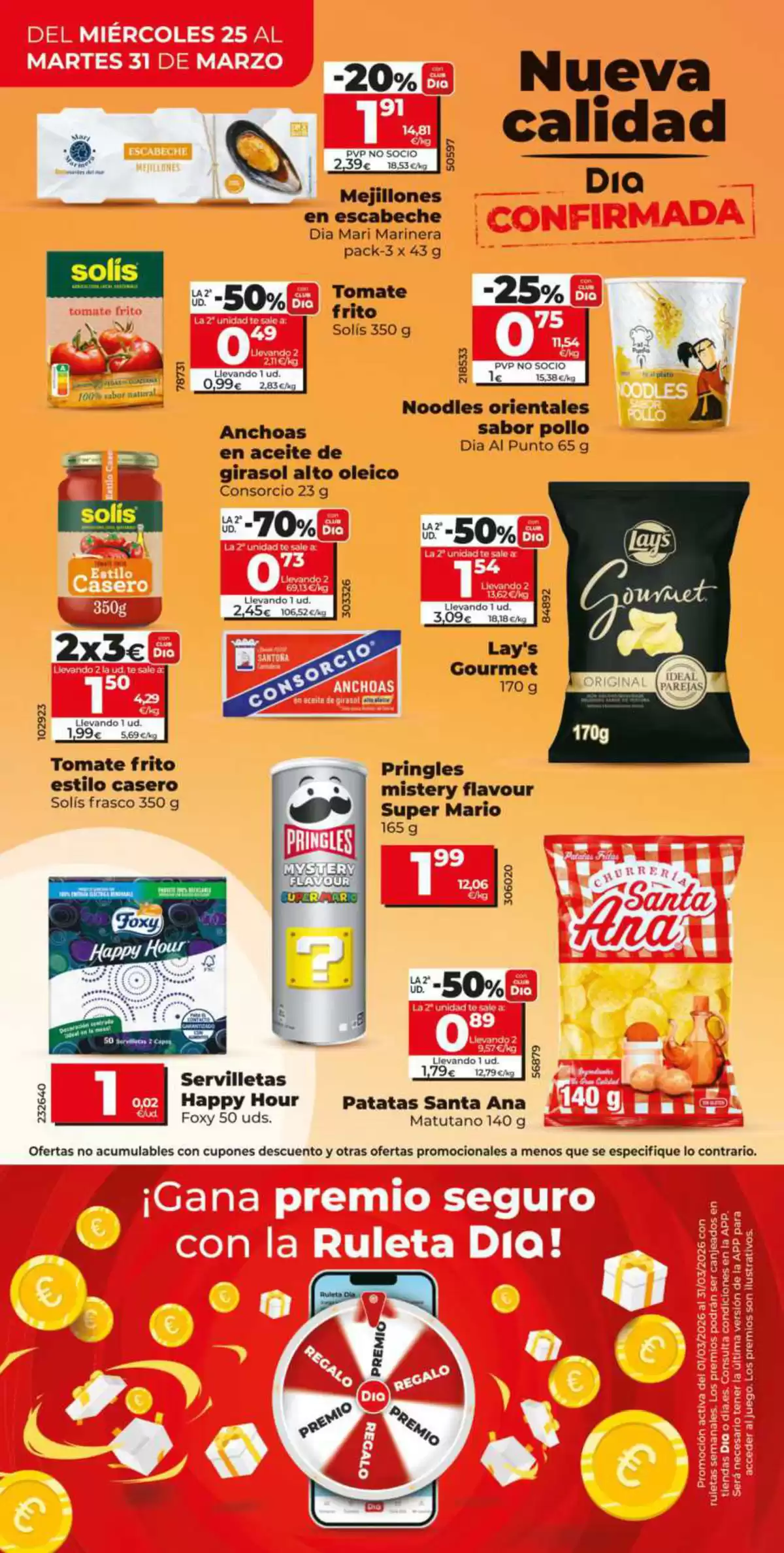 Ofertas de Dia España de 25 a 31 marzo 2026 Ahorro a lo grande Ofertas