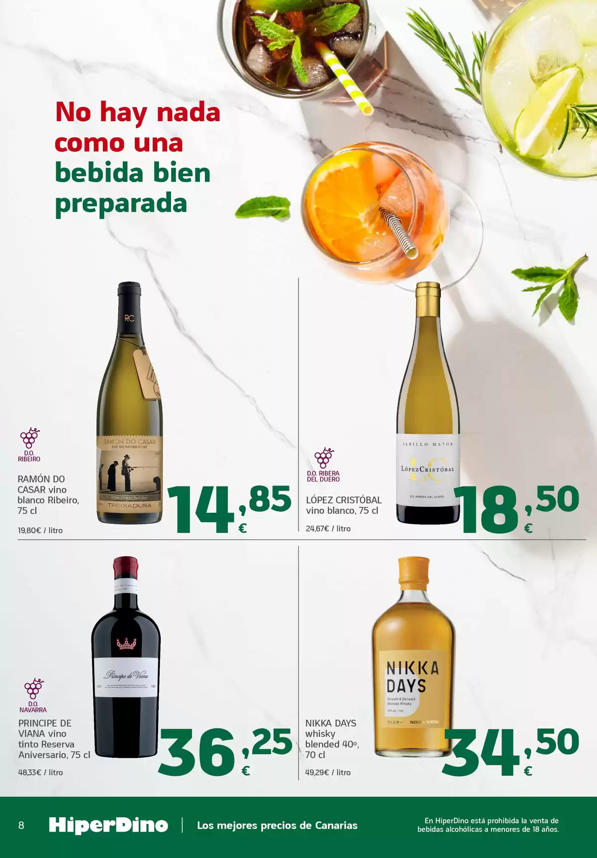 Ofertas de HiperDino España de 24 marzo a 8 abril 2026 Saborea tus dias libres