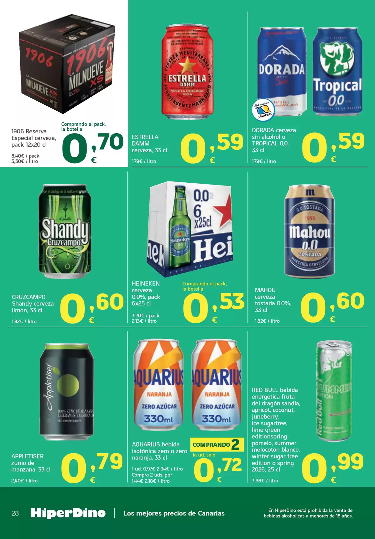 Ofertas de HiperDino España de 24 marzo a 8 abril 2026 Nuevas ofertas