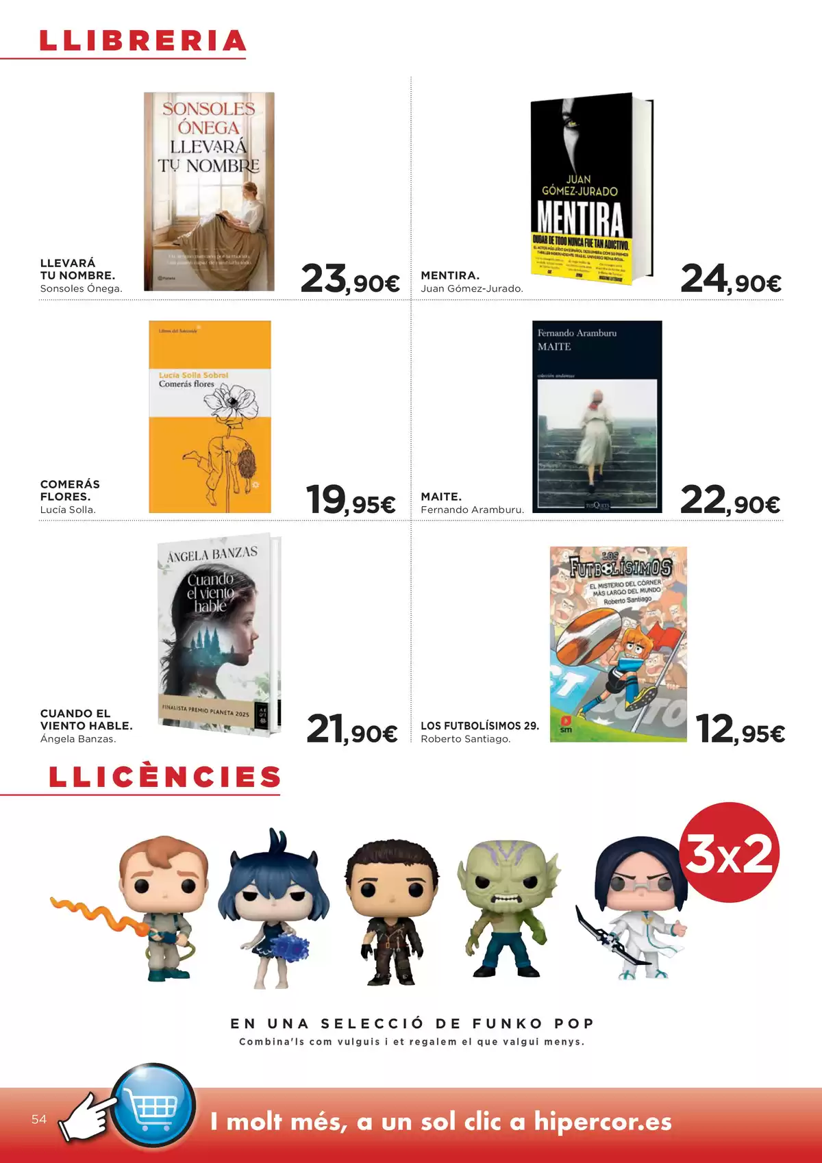 Ofertas de Hipercor España de 25 marzo a 8 abril 2026 -70% 2a Unitat En Milers De Productes