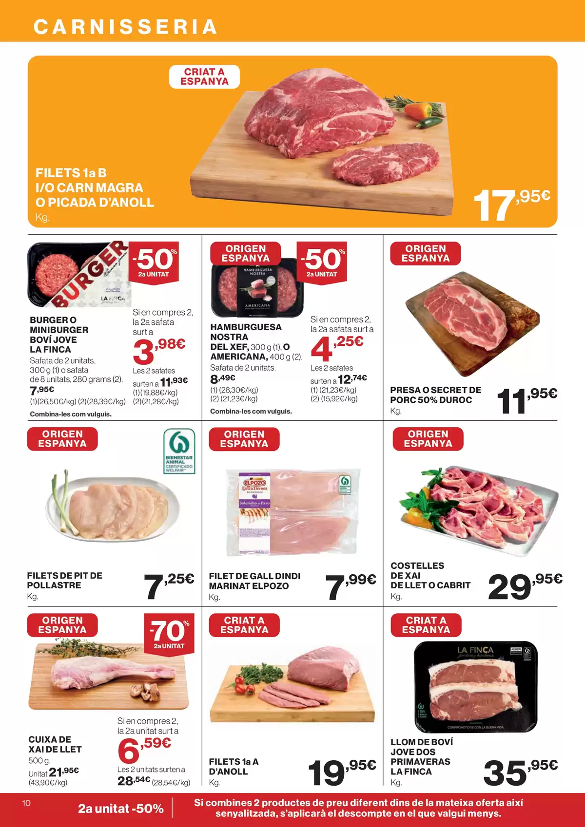 Ofertas de Hipercor España de 25 marzo a 8 abril 2026 -70% 2a Unitat En Milers De Productes