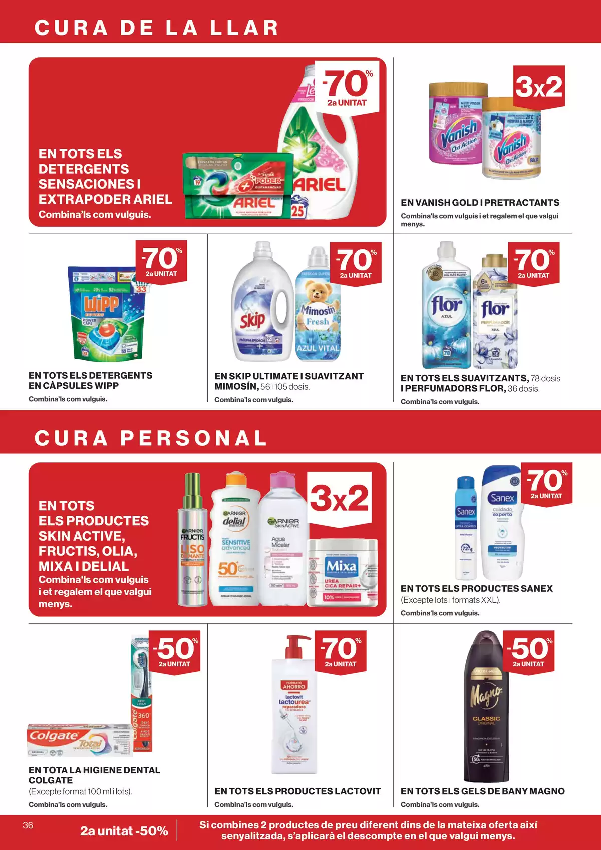 Ofertas de Hipercor España de 25 marzo a 8 abril 2026 -70% 2a Unitat En Milers De Productes