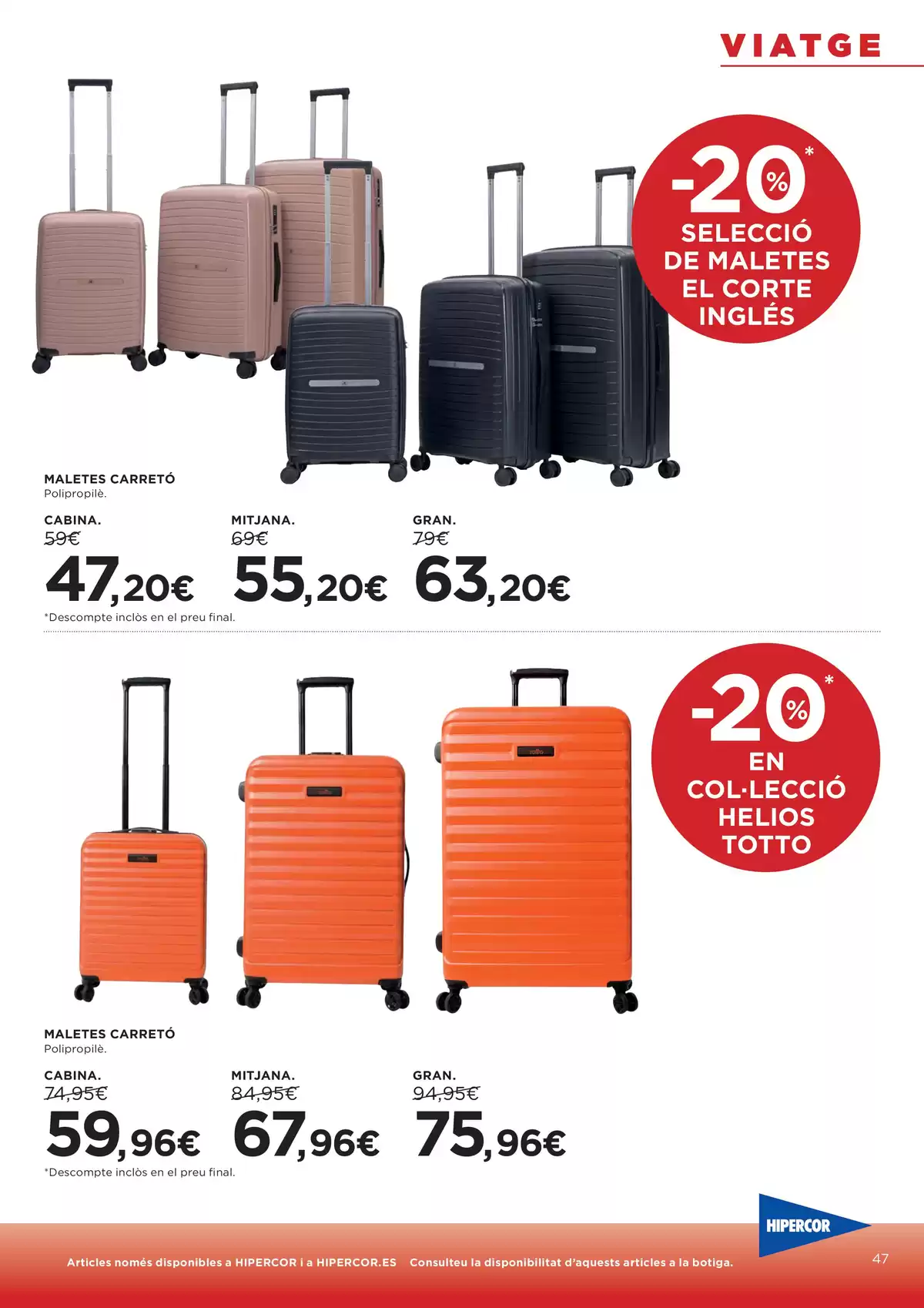 Ofertas de Hipercor España de 25 marzo a 8 abril 2026 -70% 2a Unitat En Milers De Productes