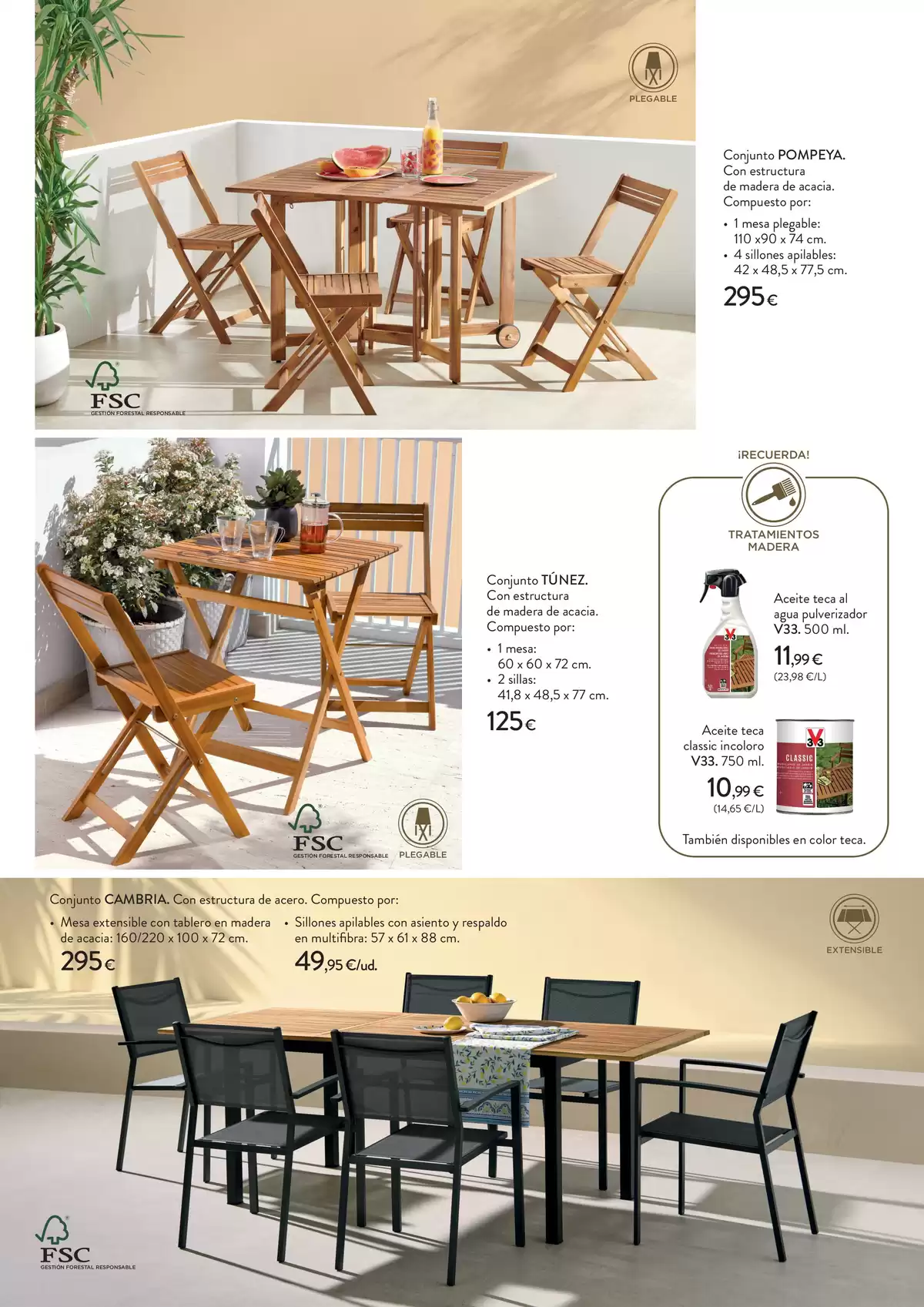 Ofertas de Hipercor España de 16 marzo a 3 mayo 2026 Terraza y jardín