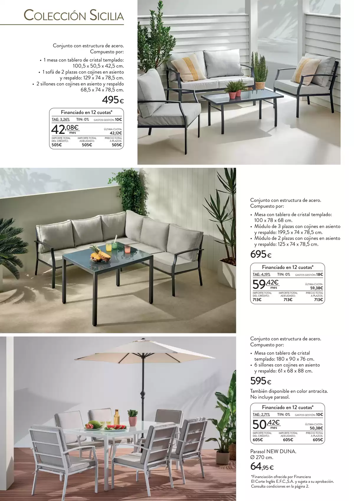 Ofertas de Hipercor España de 16 marzo a 3 mayo 2026 Terraza y jardín