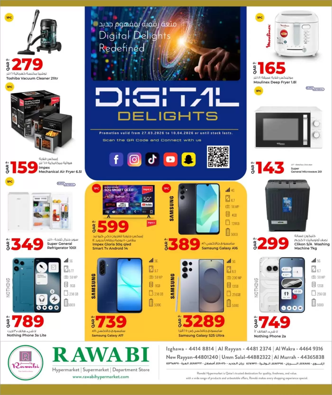 Ofertas de Mercados Rawabi Katar de 27 marzo a 10 abril 2026 La alegría de la tecnología - Página 1