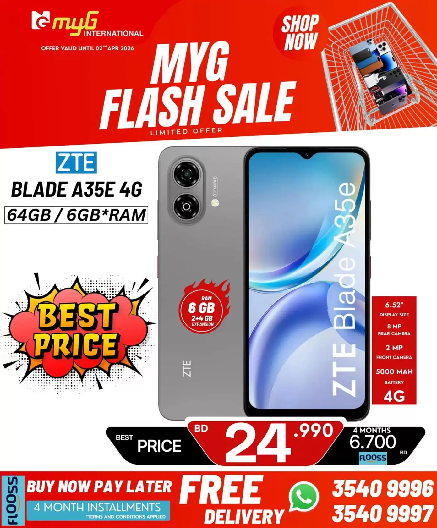 MYG International Bahrain offers from 27 March to 2 April 2026 Flash Sale