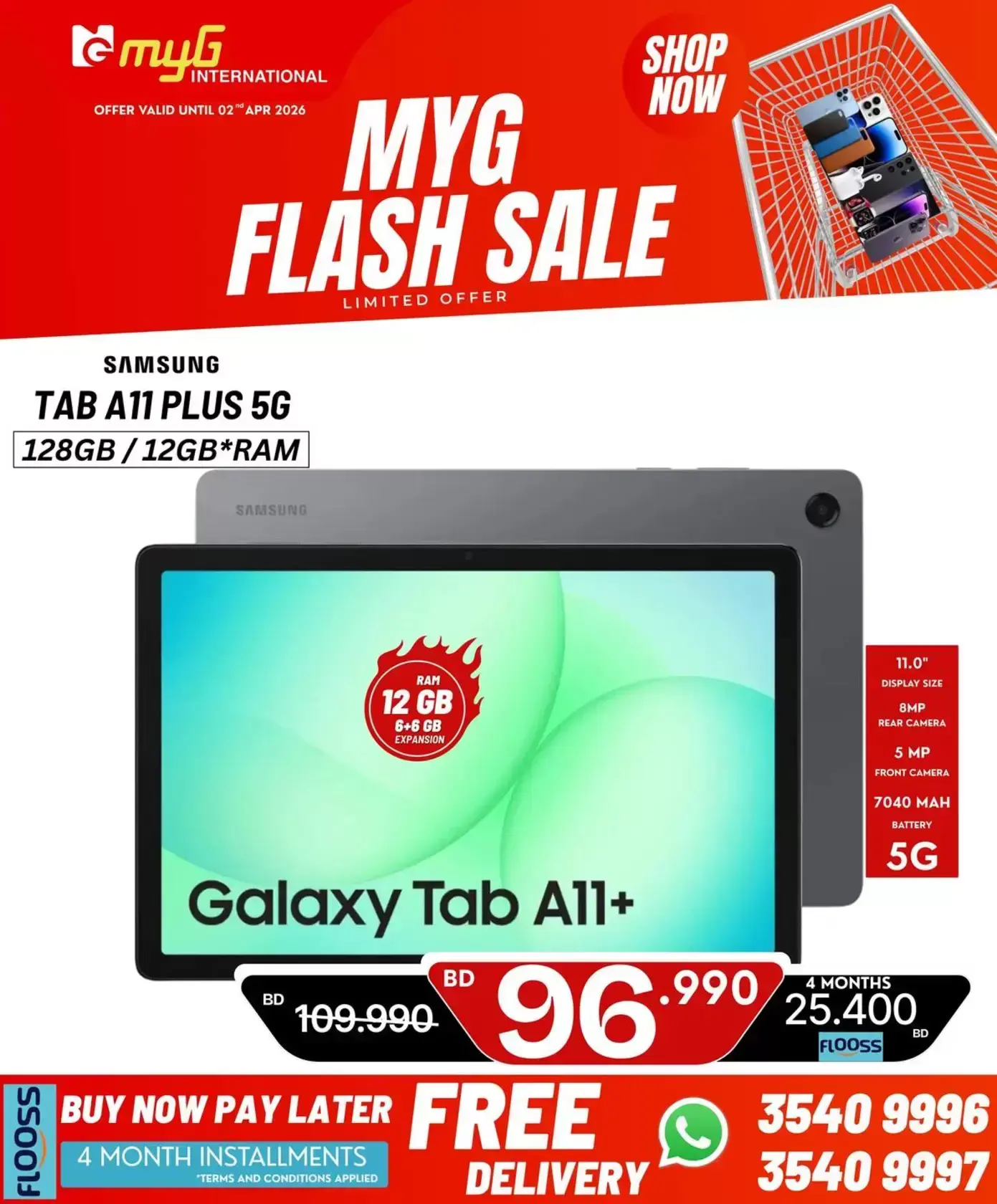MYG International Bahrain offers from 27 March to 2 April 2026 Flash Sale
