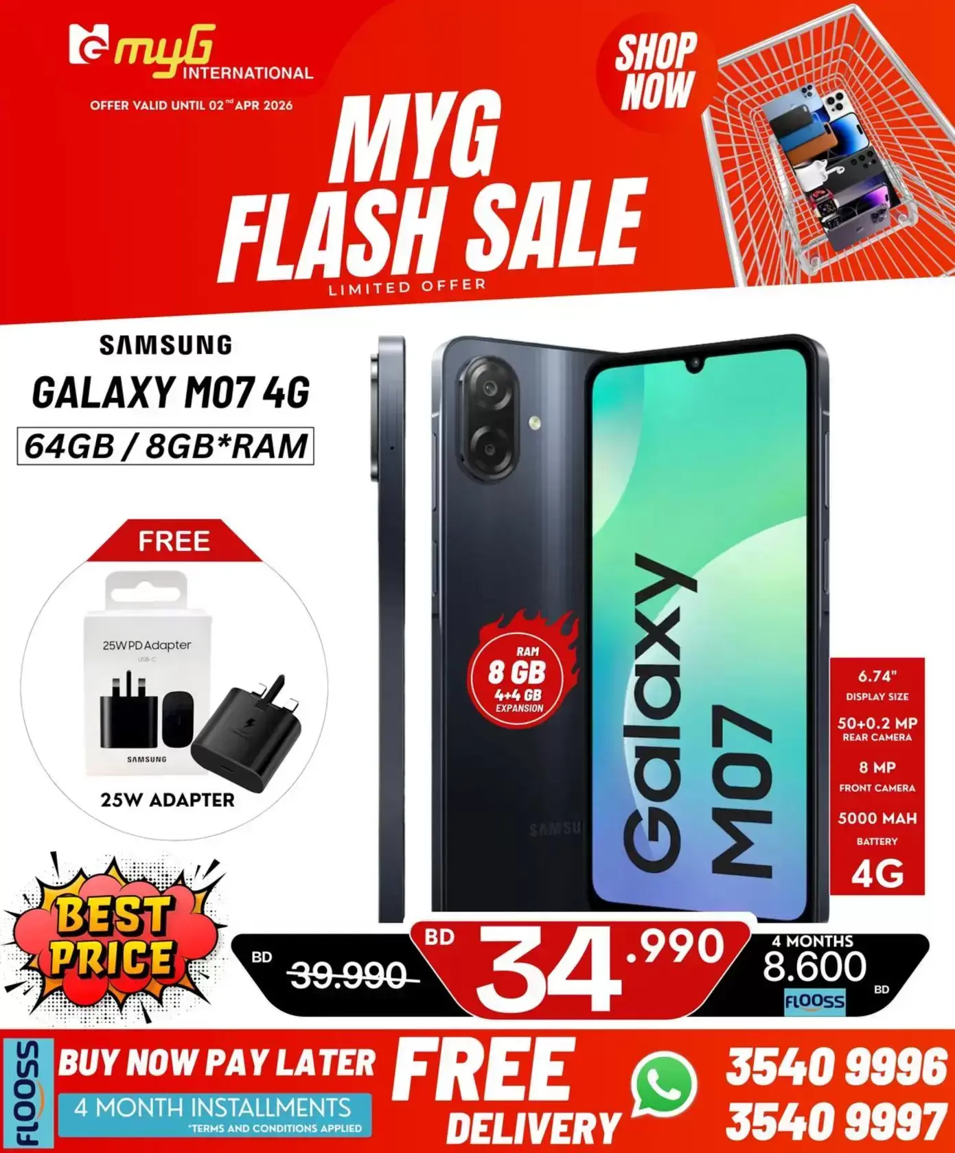MYG International Bahrain offers from 27 March to 2 April 2026 Flash Sale