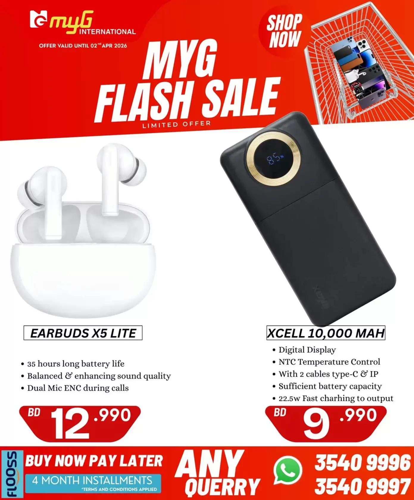 MYG International Bahrain offers from 27 March to 2 April 2026 Flash Sale