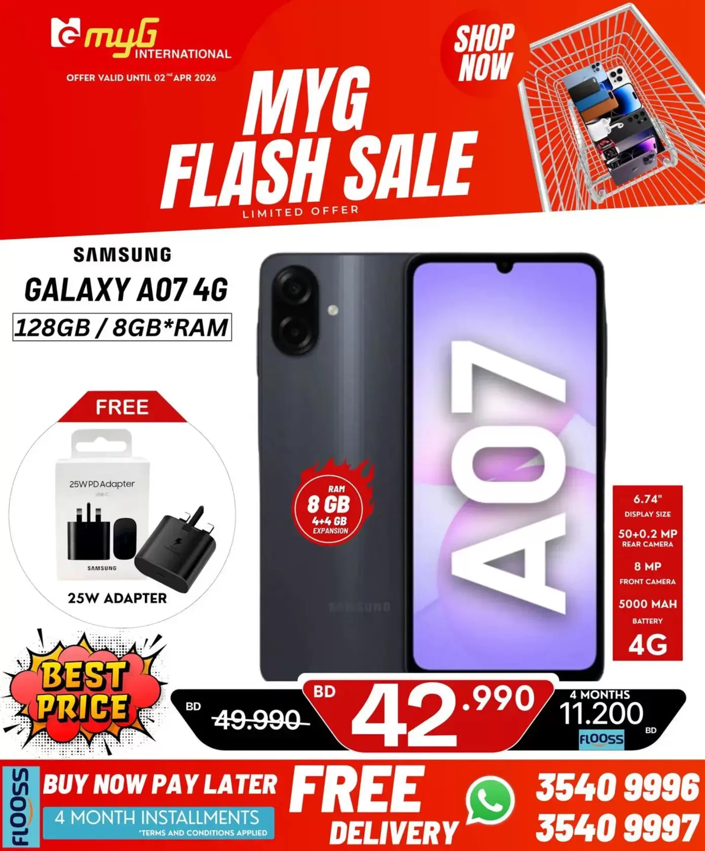 MYG International Bahrain offers from 27 March to 2 April 2026 Flash Sale