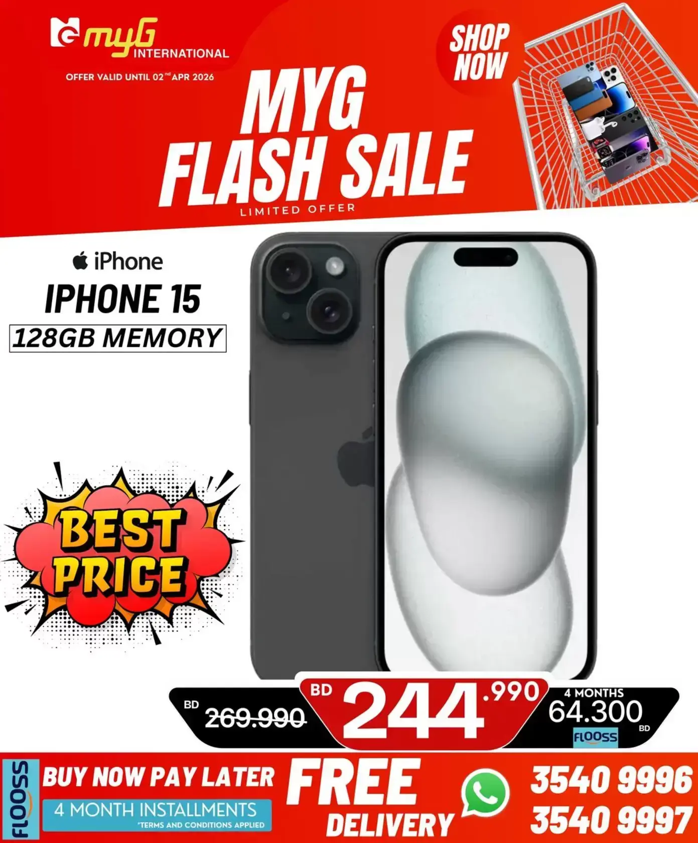 MYG International Bahrain offers from 27 March to 2 April 2026 Flash Sale