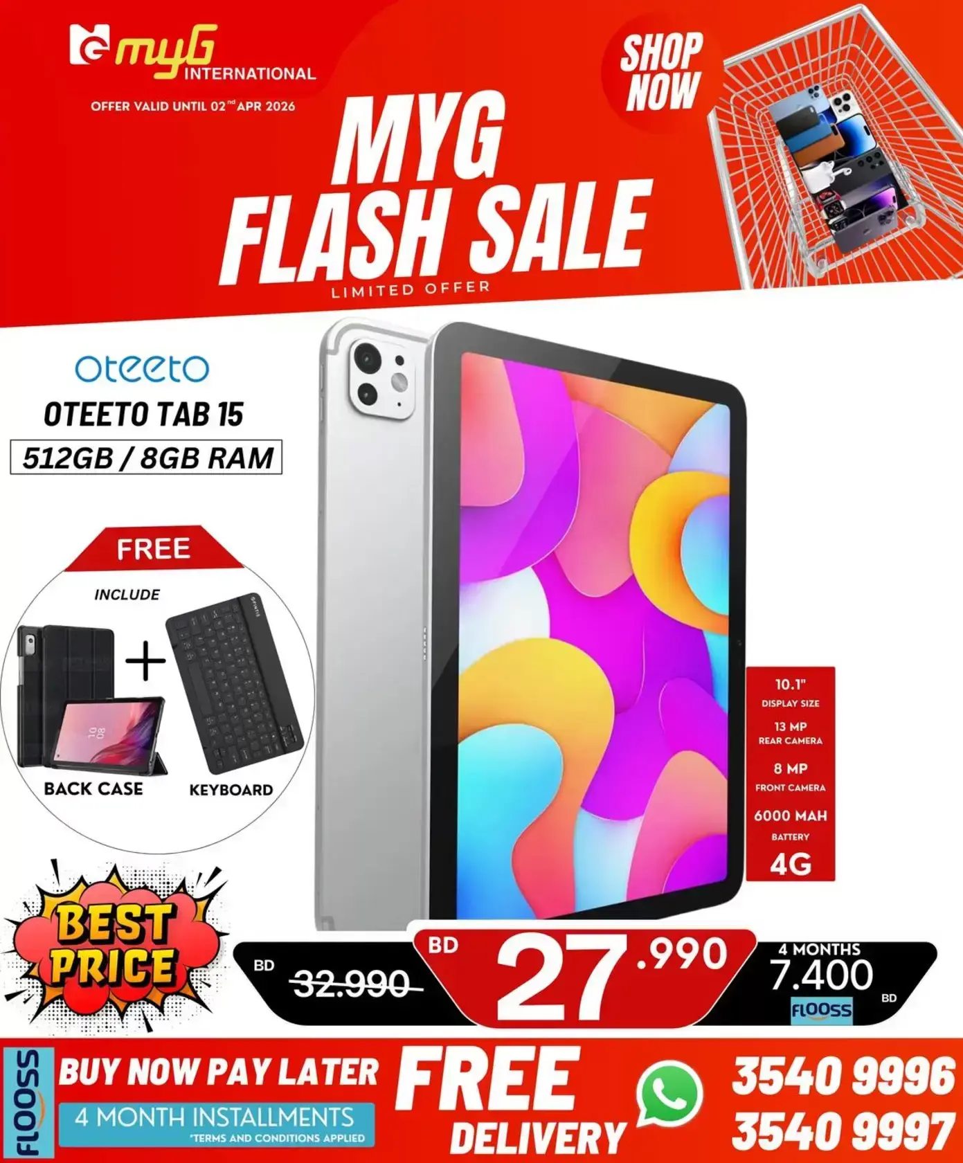 MYG International Bahrain offers from 27 March to 2 April 2026 Flash Sale