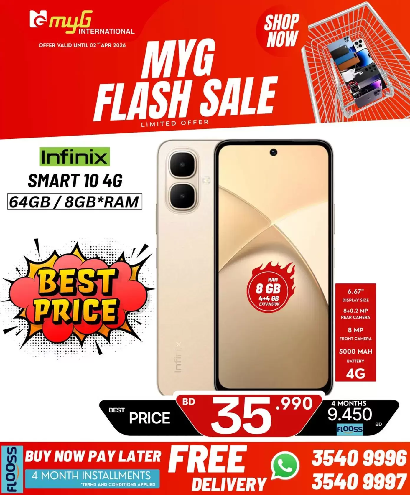 MYG International Bahrain offers from 27 March to 2 April 2026 Flash Sale