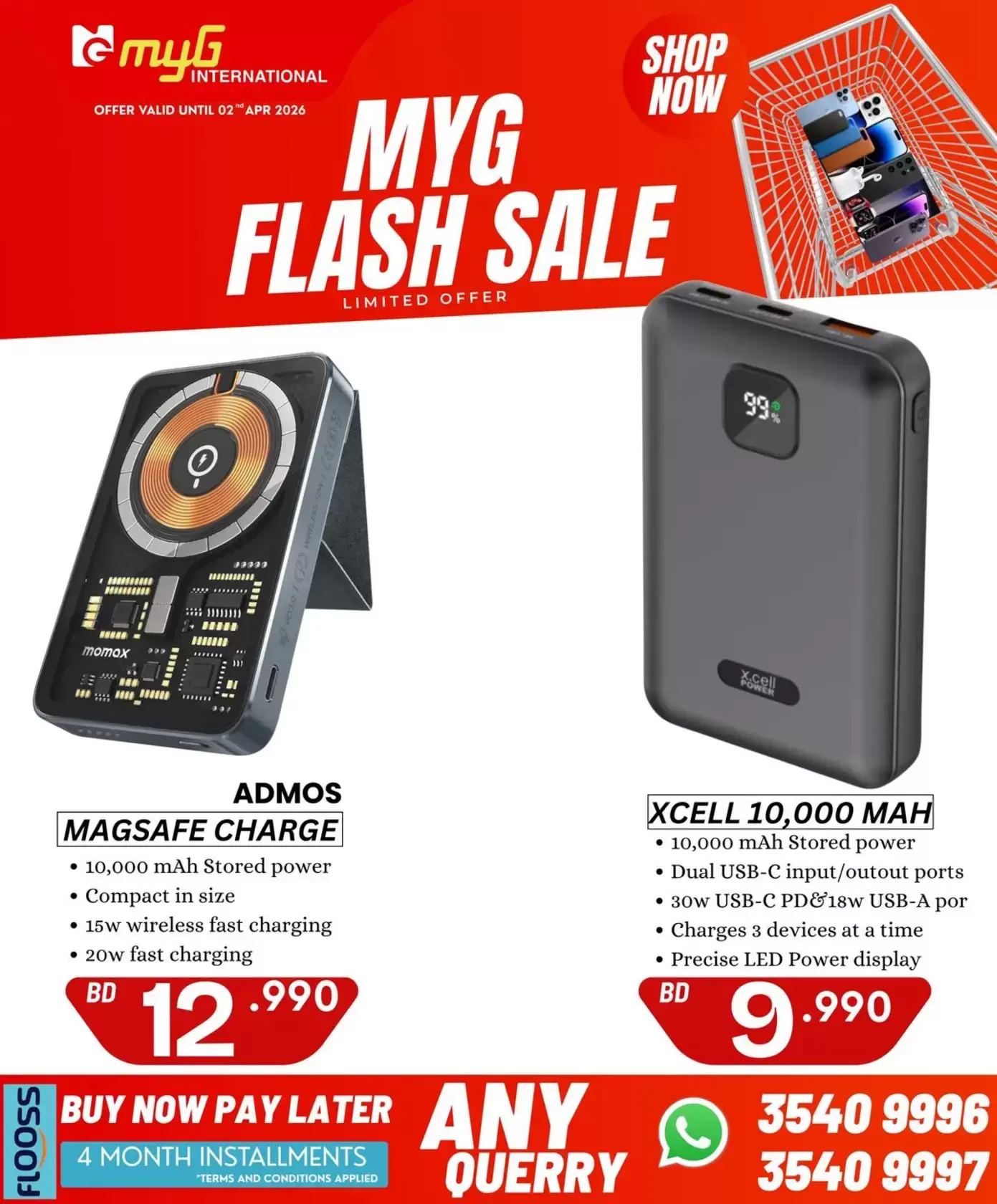 MYG International Bahrain offers from 27 March to 2 April 2026 Flash Sale