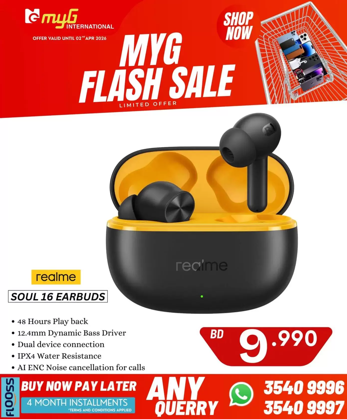 MYG International Bahrain offers from 27 March to 2 April 2026 Flash Sale