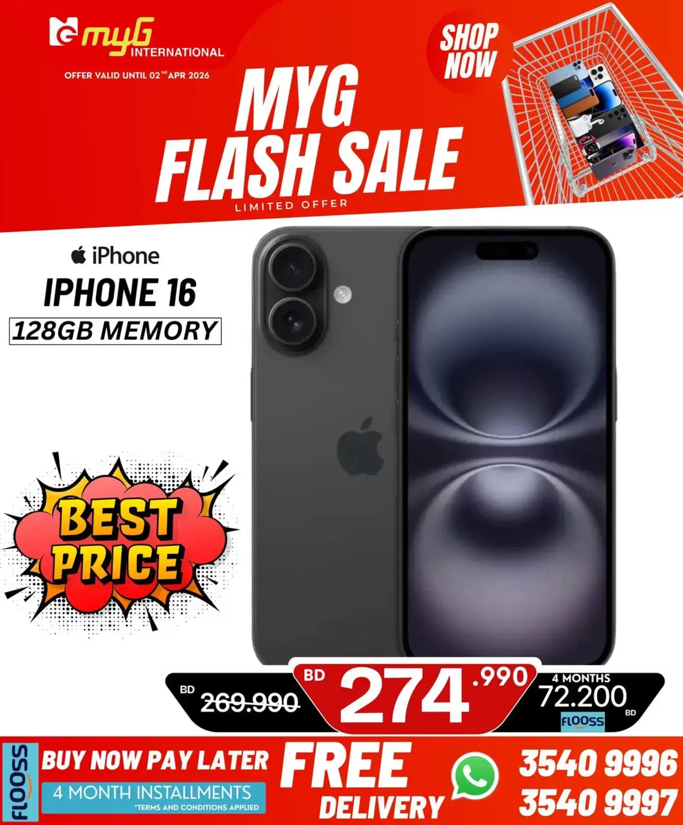 MYG International Bahrain offers from 27 March to 2 April 2026 Flash Sale
