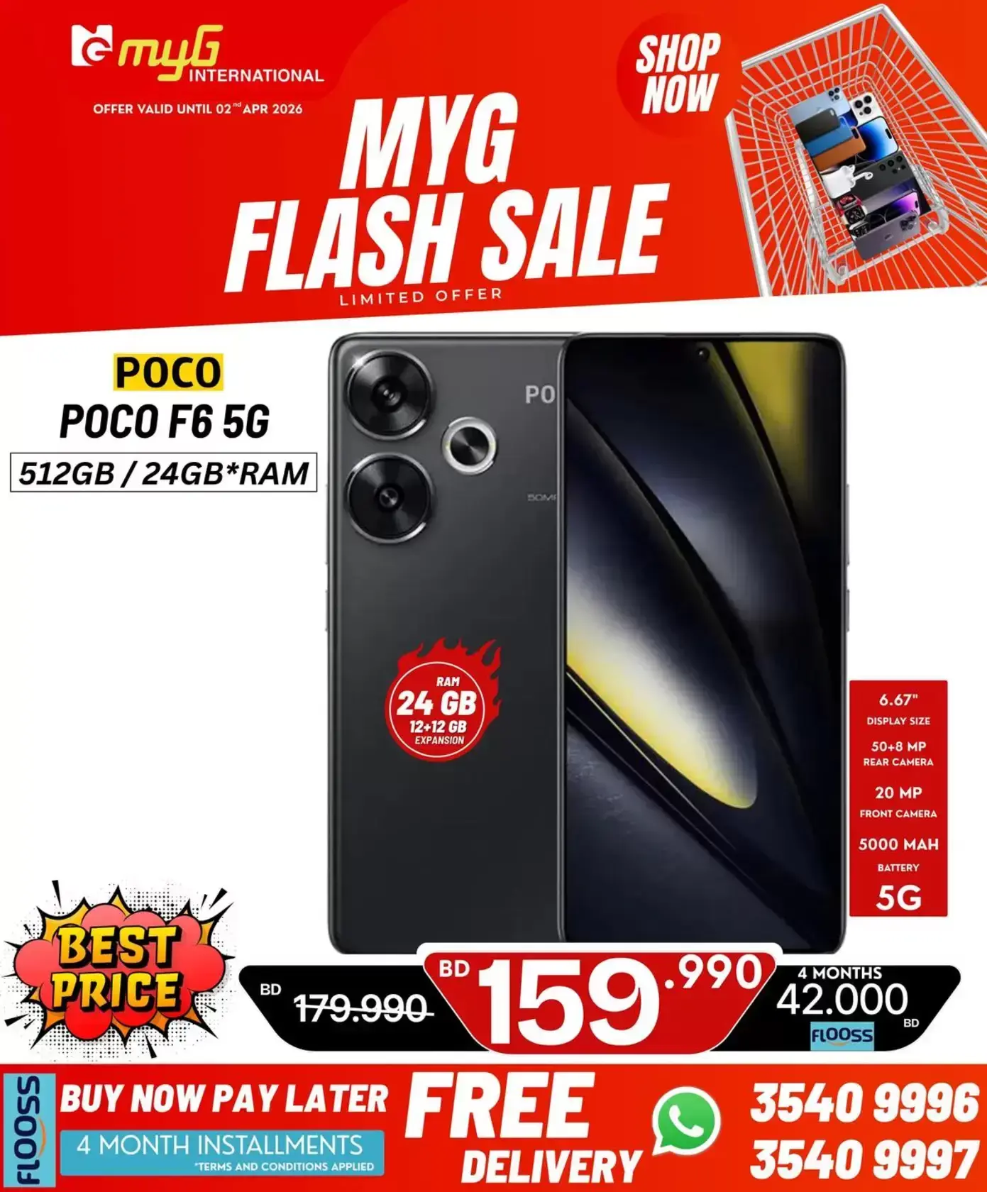 MYG International Bahrain offers from 27 March to 2 April 2026 Flash Sale