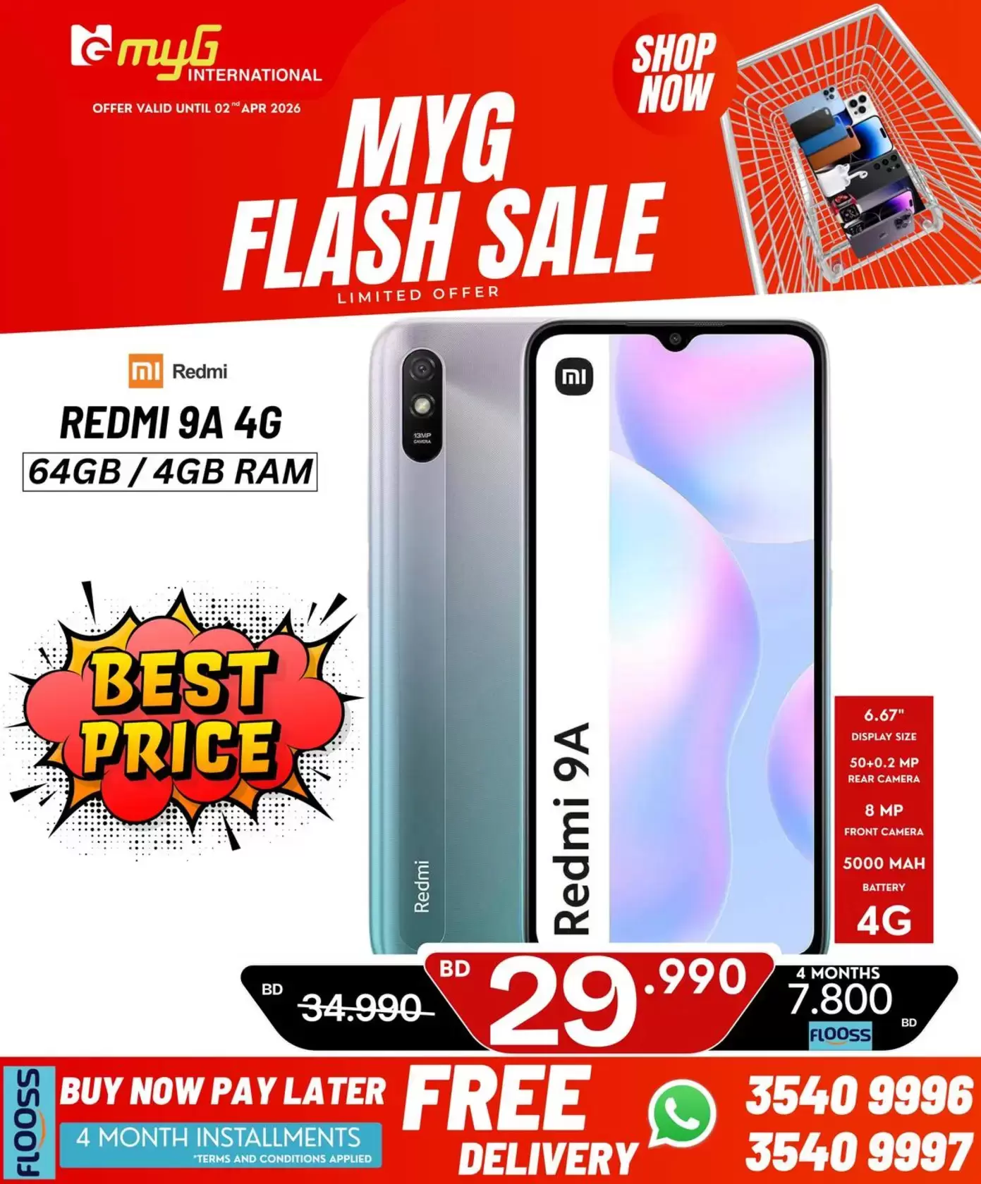 MYG International Bahrain offers from 27 March to 2 April 2026 Flash Sale