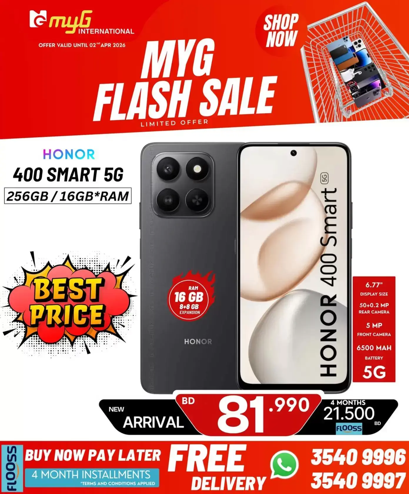 MYG International Bahrain offers from 27 March to 2 April 2026 Flash Sale