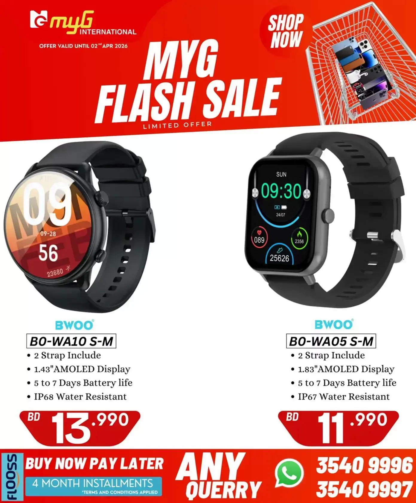MYG International Bahrain offers from 27 March to 2 April 2026 Flash Sale