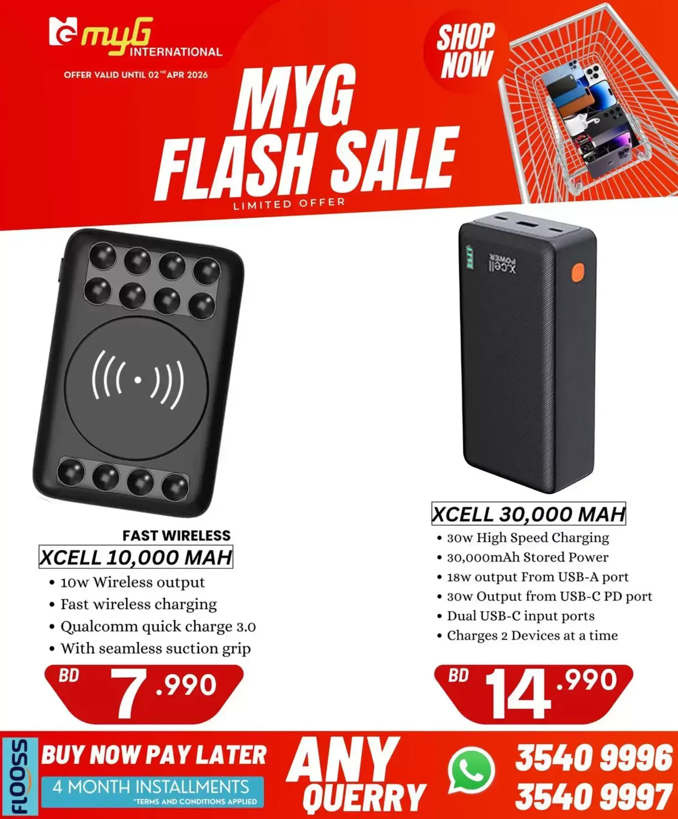 MYG International Bahrain offers from 27 March to 2 April 2026 Flash Sale