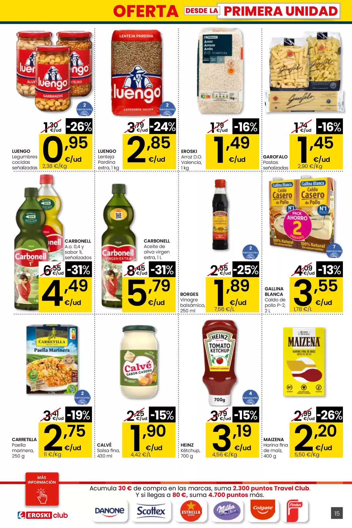 Ofertas de Eroski España de 26 marzo a 15 abril 2026 ¿Quieres ahorrar conmigo?