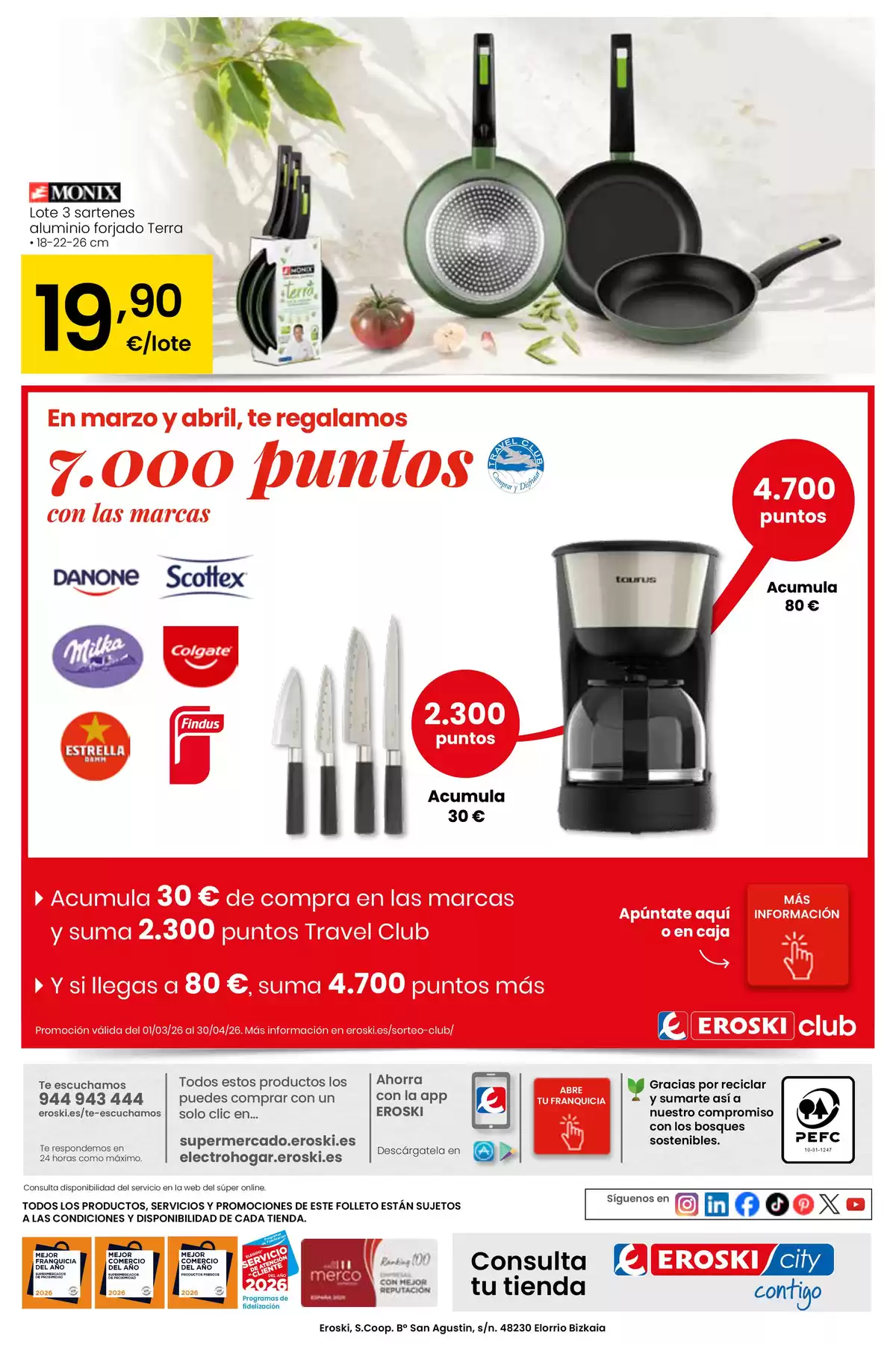 Ofertas de Eroski España de 26 marzo a 15 abril 2026 ¿Quieres ahorrar conmigo?