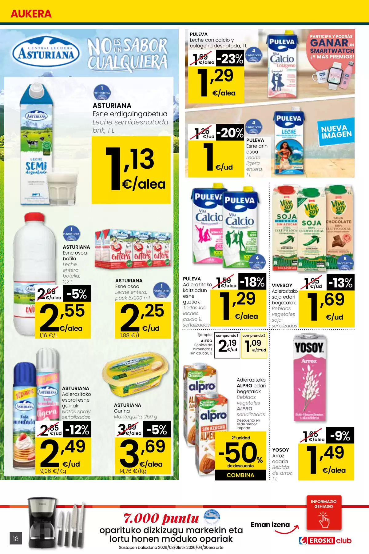 Ofertas de Eroski España de 26 marzo a 15 abril 2026 ¿Quieres ahorrar conmigo?