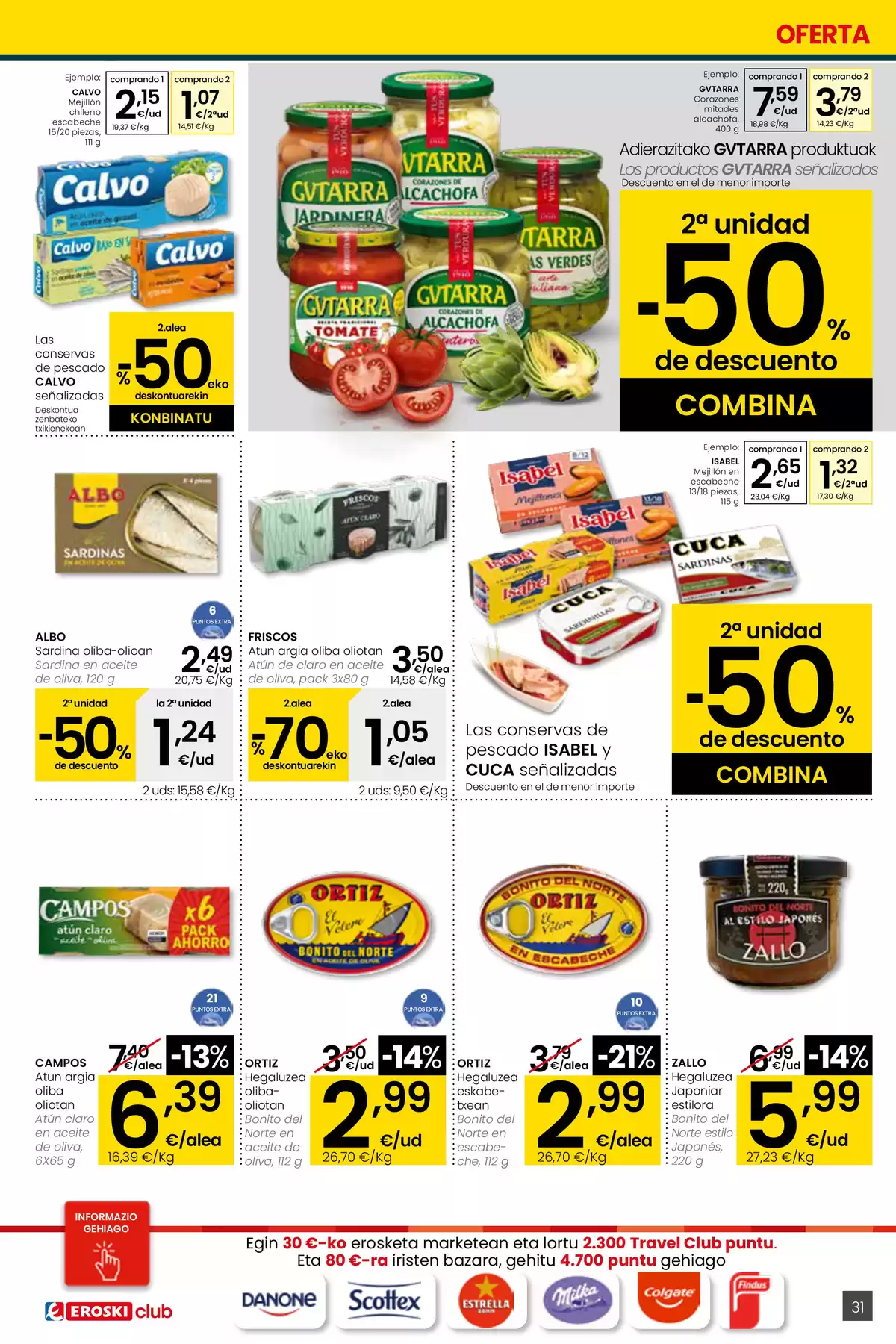 Ofertas de Eroski España de 26 marzo a 15 abril 2026 ¿Quieres ahorrar conmigo?