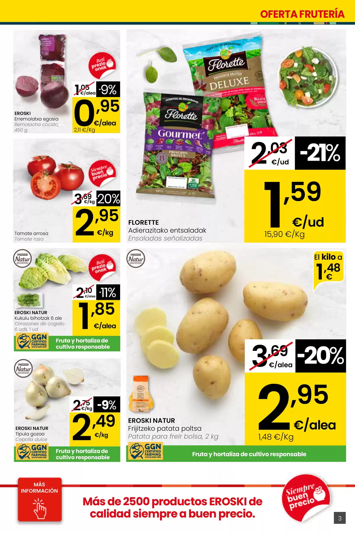 Ofertas de Eroski España de 26 marzo a 15 abril 2026 ¿Quieres ahorrar conmigo?
