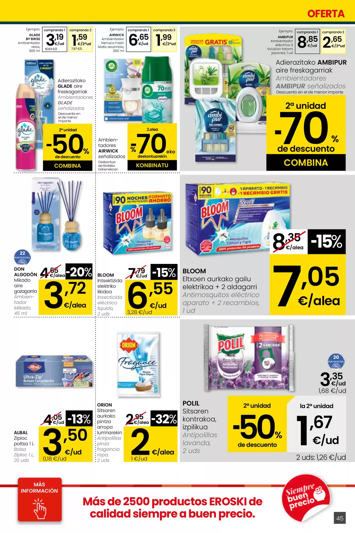 Ofertas de Eroski España de 26 marzo a 15 abril 2026 ¿Quieres ahorrar conmigo?