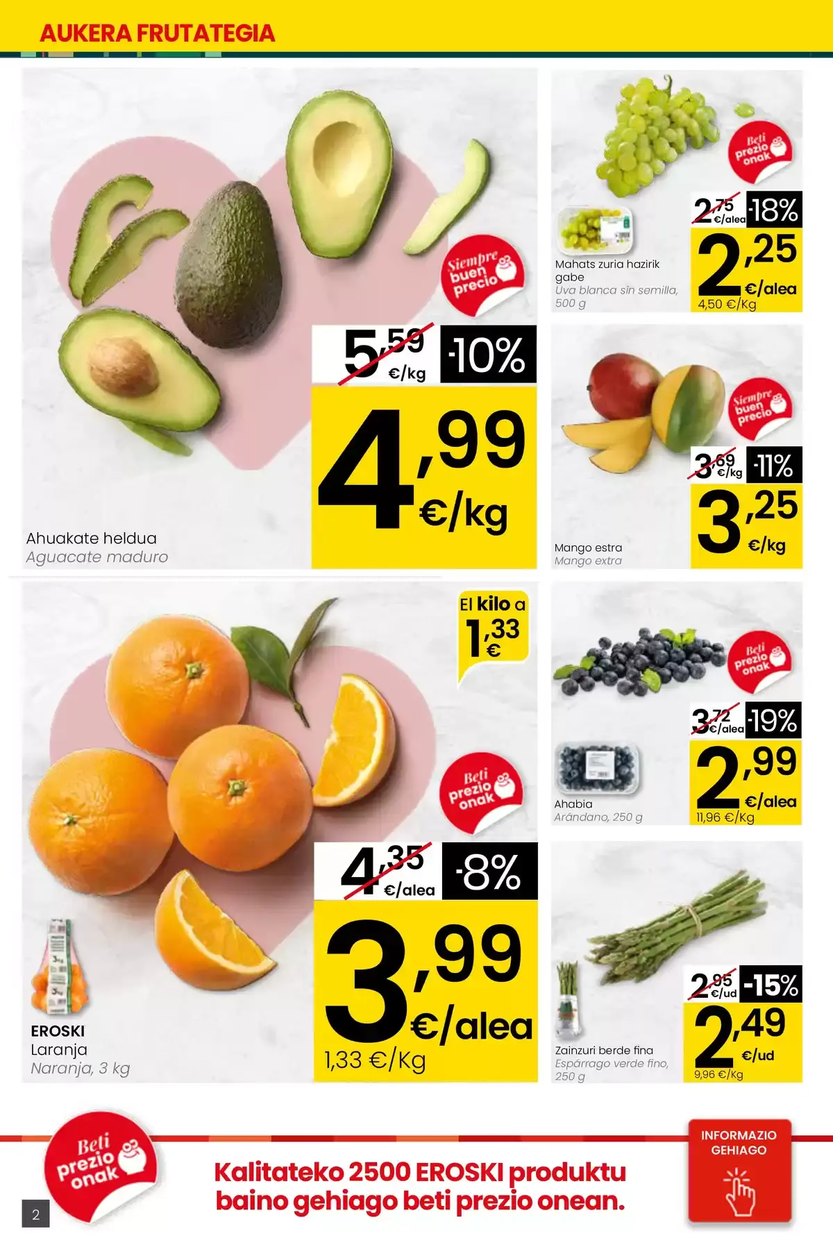 Ofertas de Eroski España de 26 marzo a 15 abril 2026 ¿Quieres ahorrar conmigo?